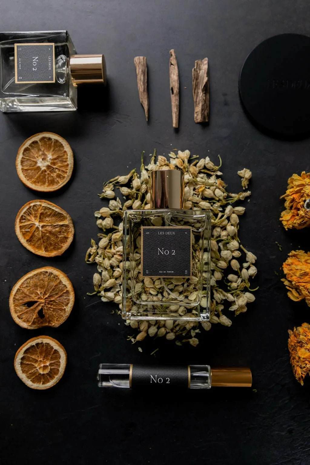 No. 2 Peau d’Or Roll On perfume oil bottle with amber and sandalwood notes