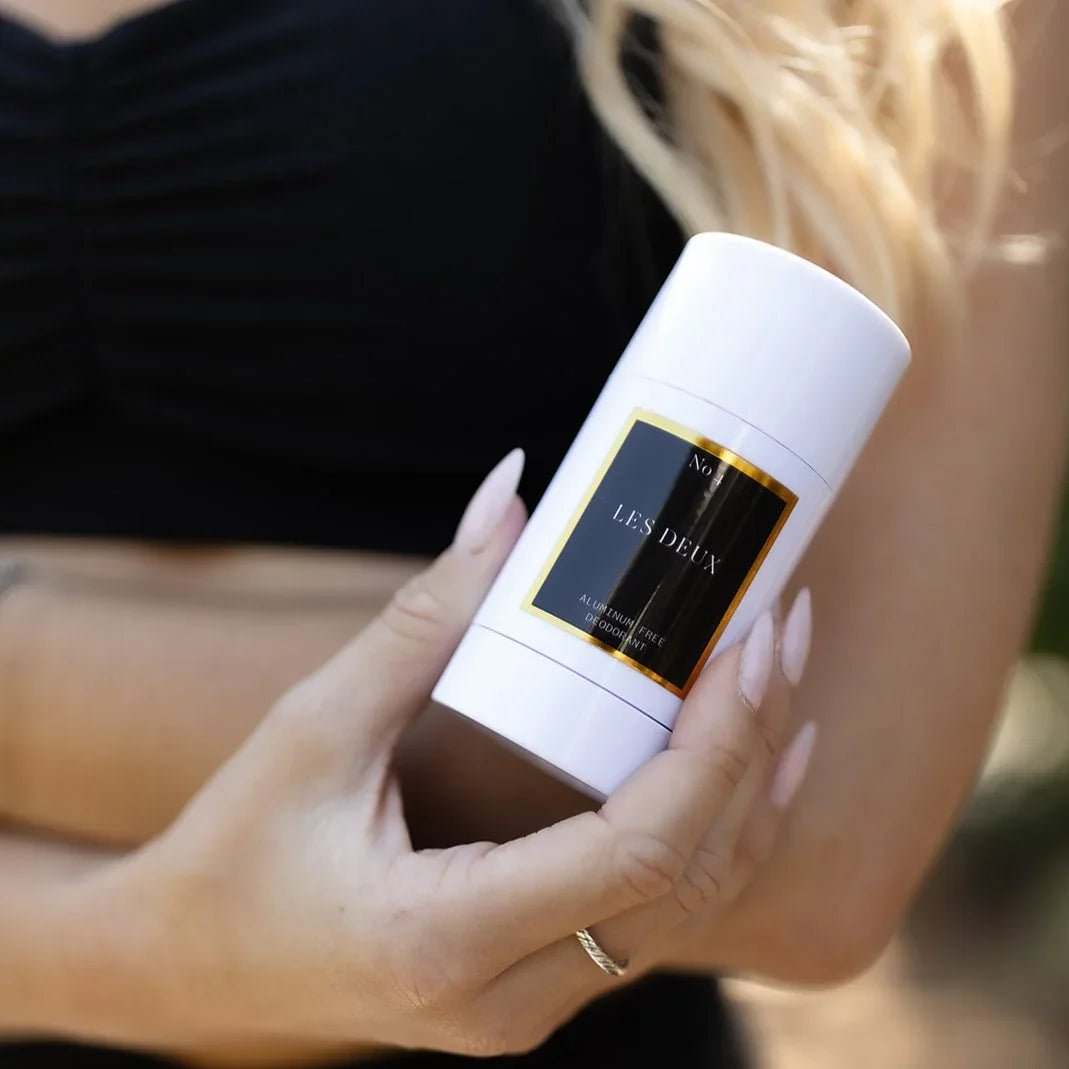 No. 4 - L'Âme Velours Deodorant, white stick with black and gold label and smooth cylindrical case