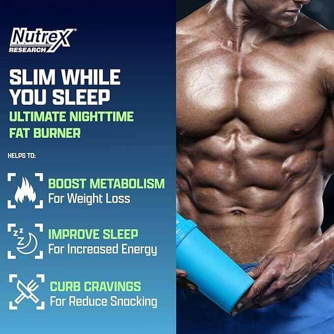 Nutrex LIPO-6 NightTime supplement bottle with 30 capsules