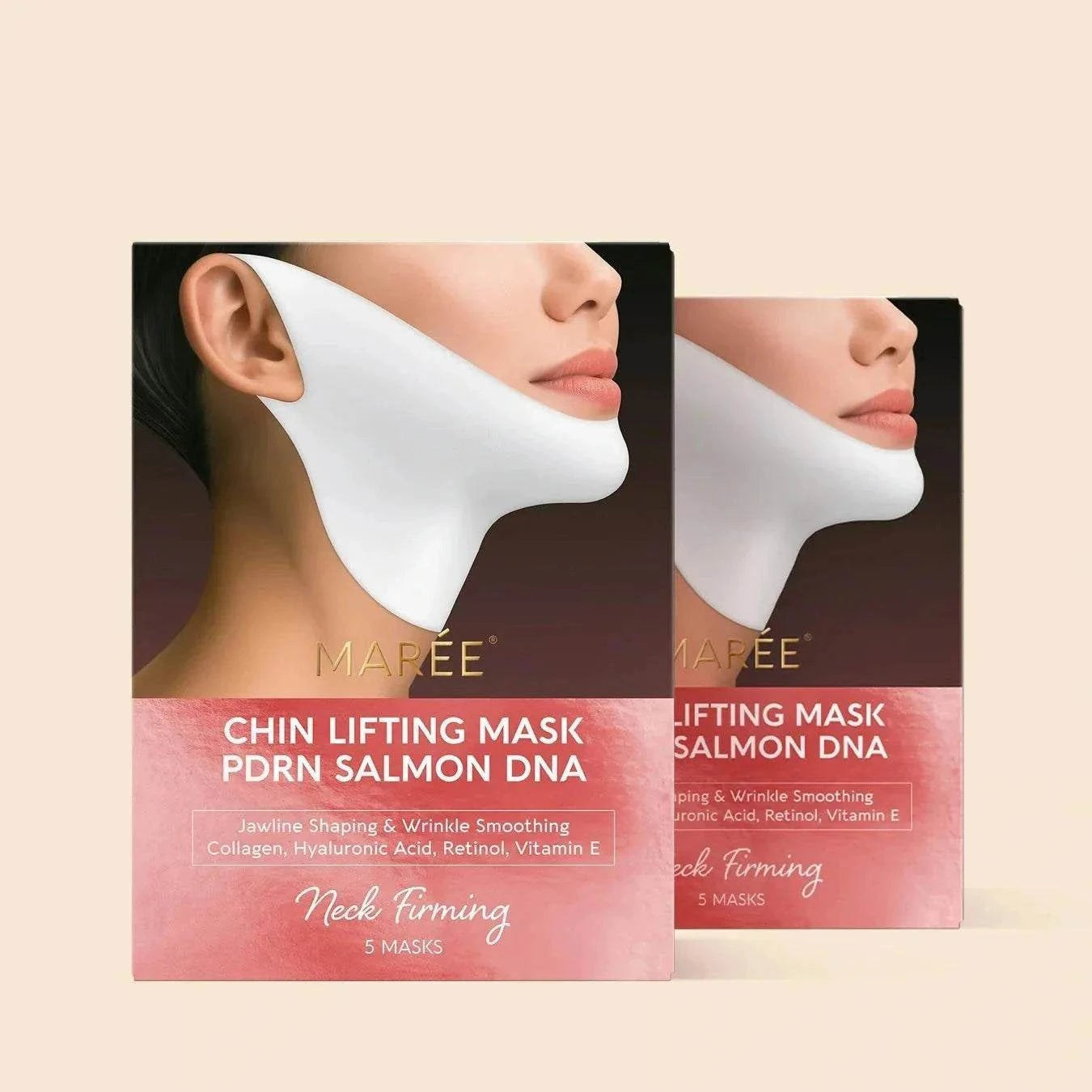 Marée PDRN V-line Lifting Mask for youthful jawline and skin lift