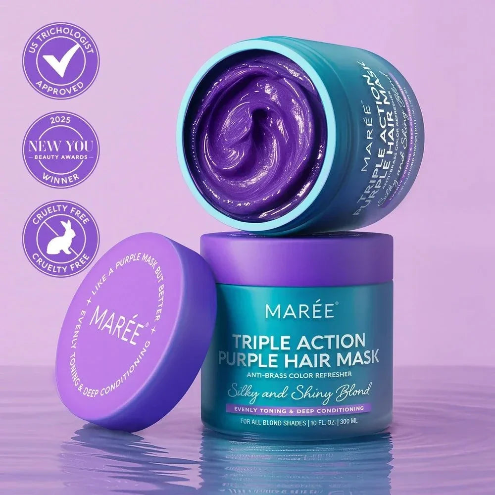 Purple hair mask for blonde hair neutralizing brassiness