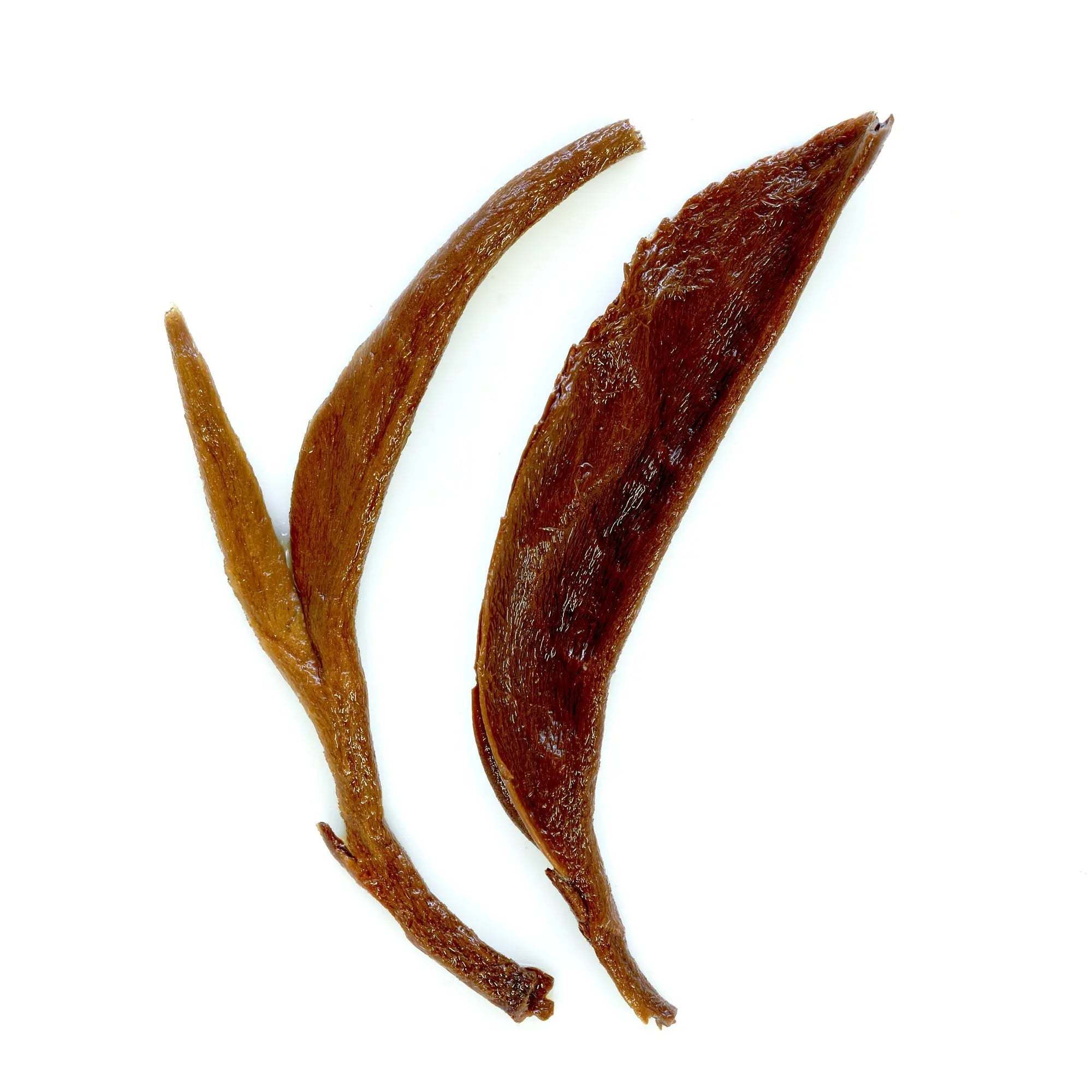Rare Leaves - Nepalese Black Tea, loose organic black tea leaves in rich brown tones with curled, pointed leaves