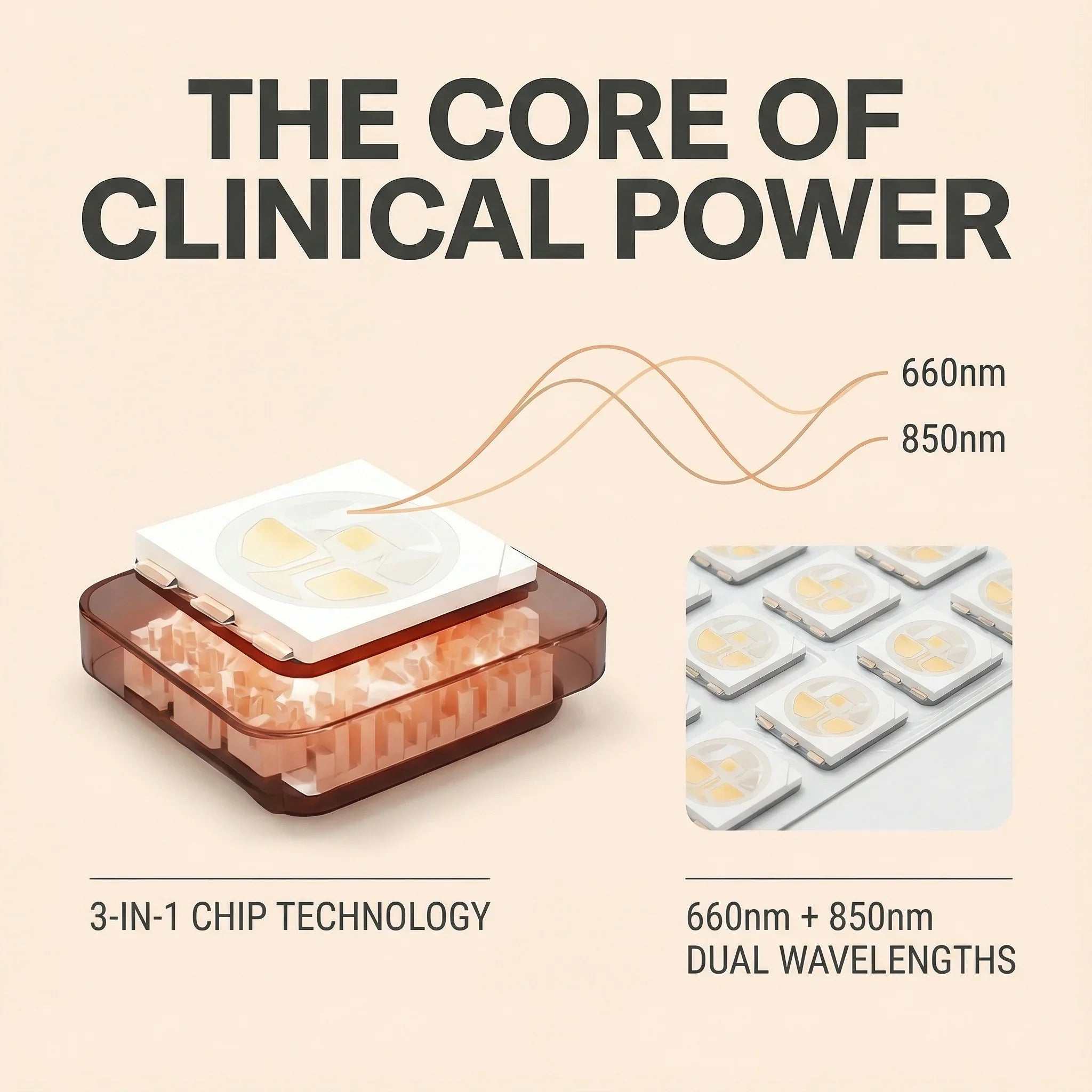 Red Light Therapy Mat with visible 660nm and 850nm dual wavelengths and 3-in-1 chip technology