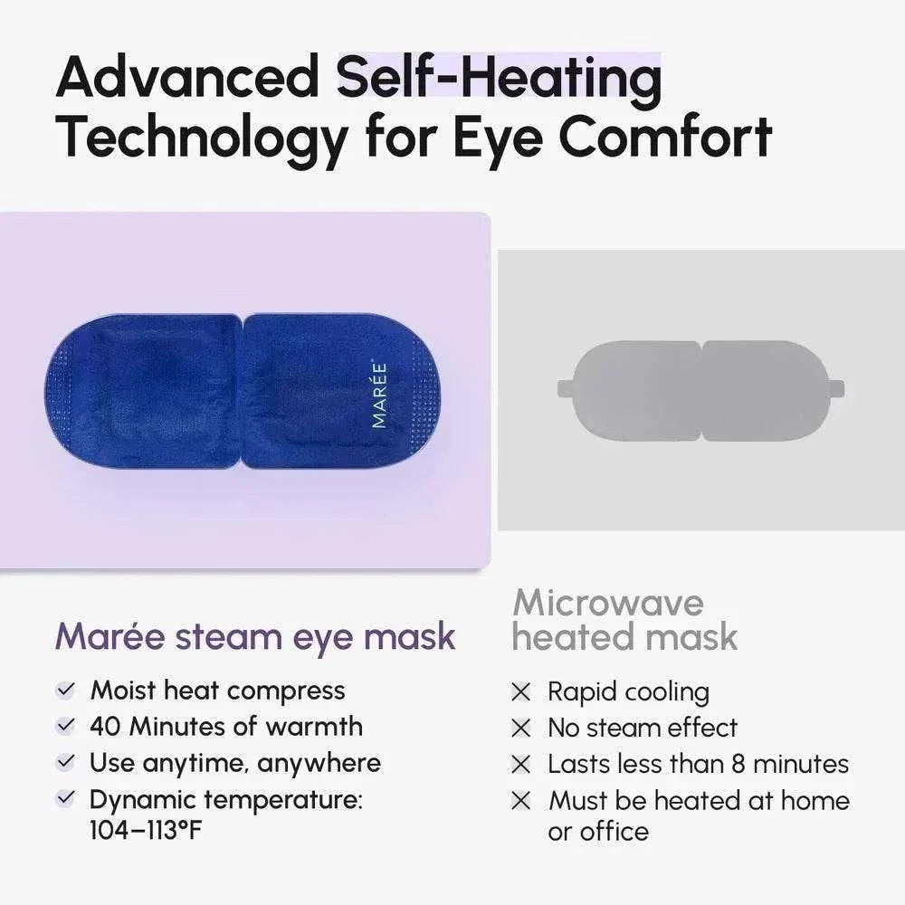 Scented spa steam eye mask with lavender for relaxation