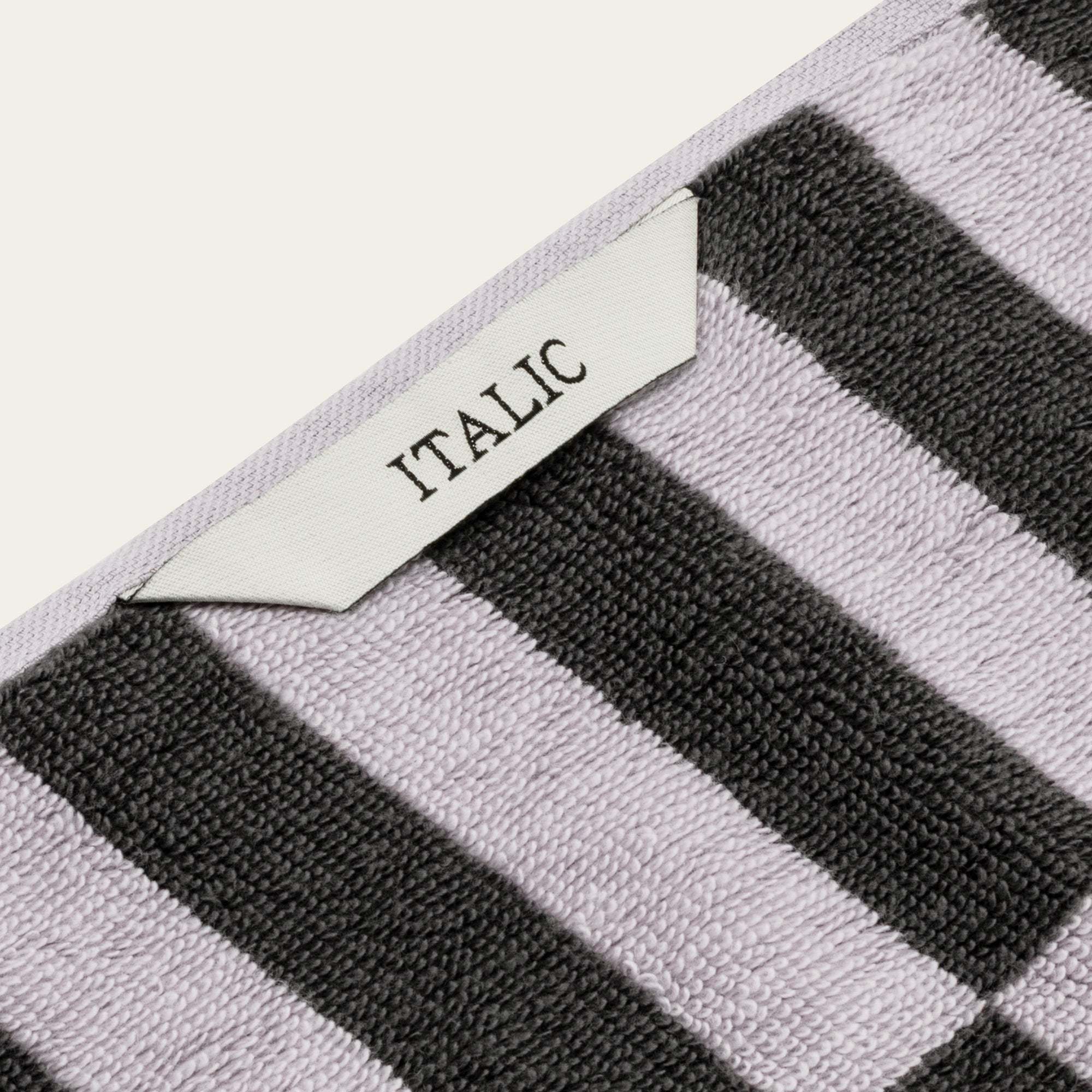 Shadmoor Australian cotton towels with geometric pattern and locker loop