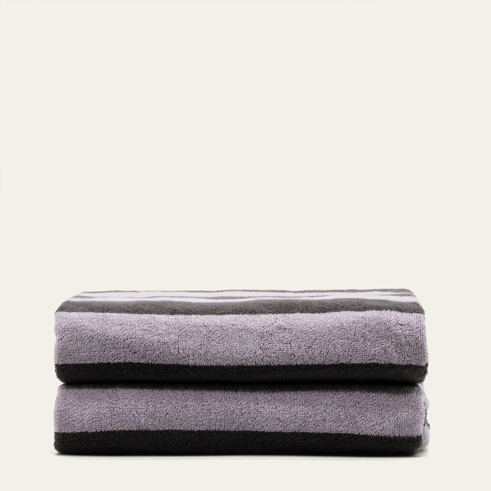Shadmoor Australian cotton towels with geometric pattern and locker loop