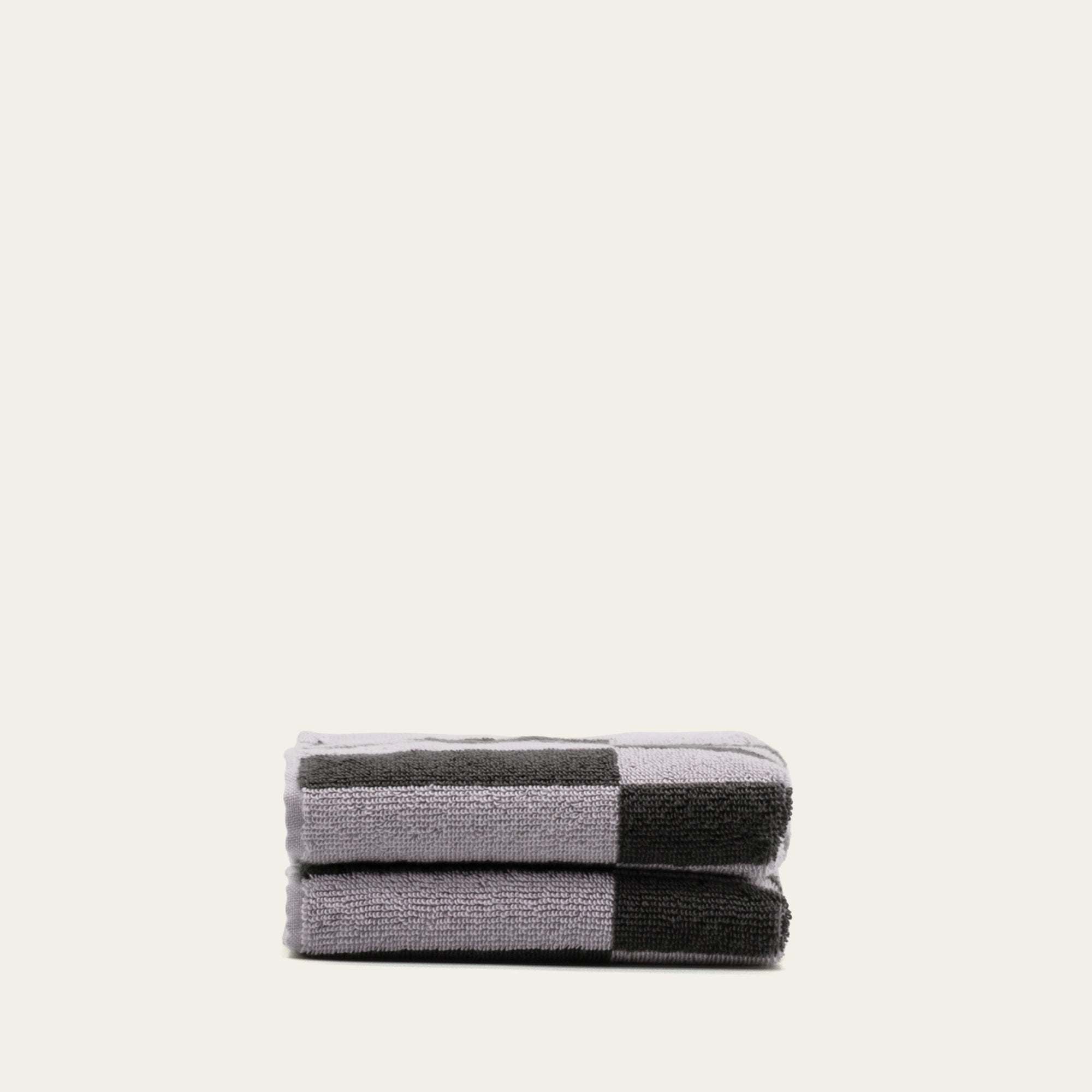 Shadmoor Australian cotton towels set with geometric pattern