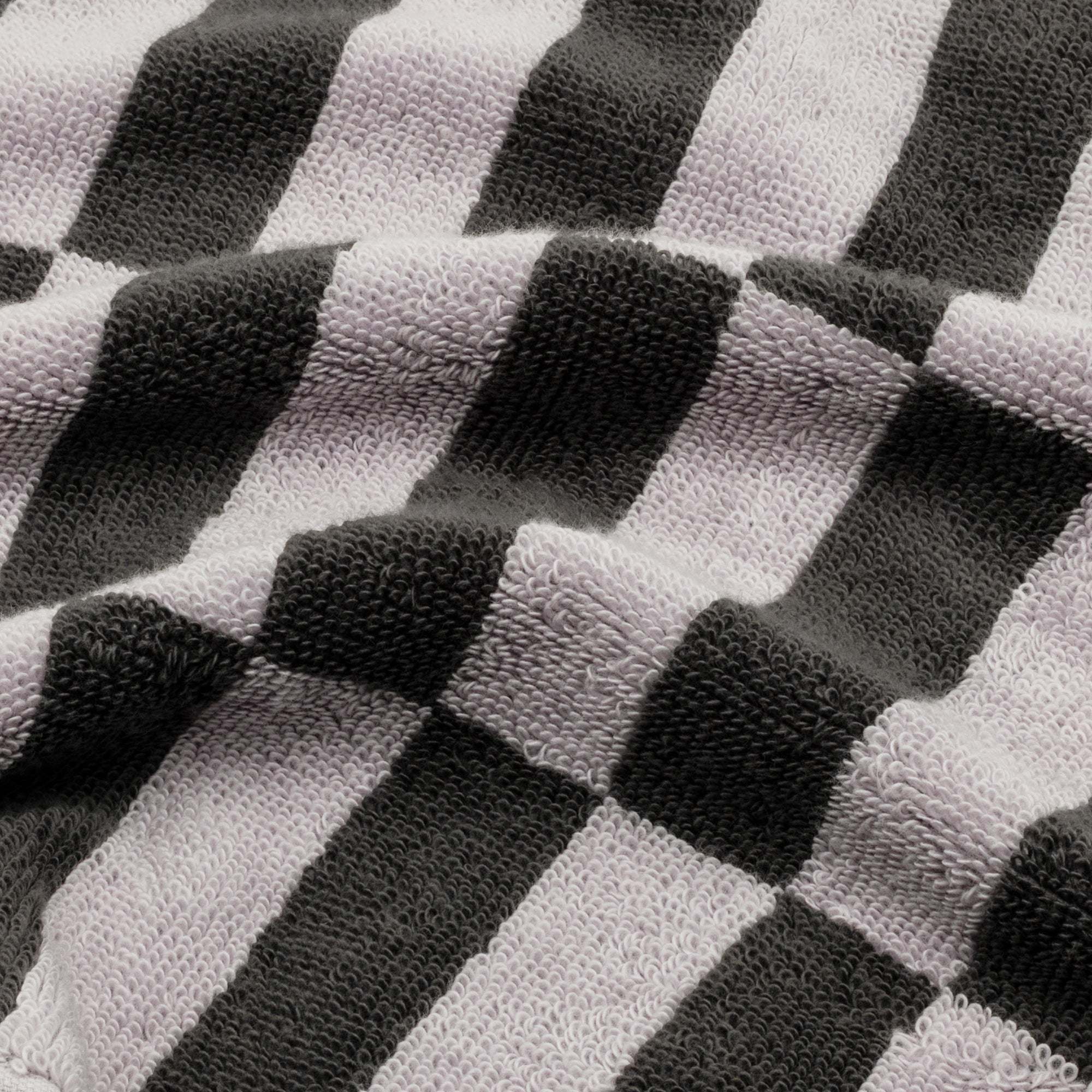 Shadmoor Australian Cotton towels set with geometric pattern and locker loop