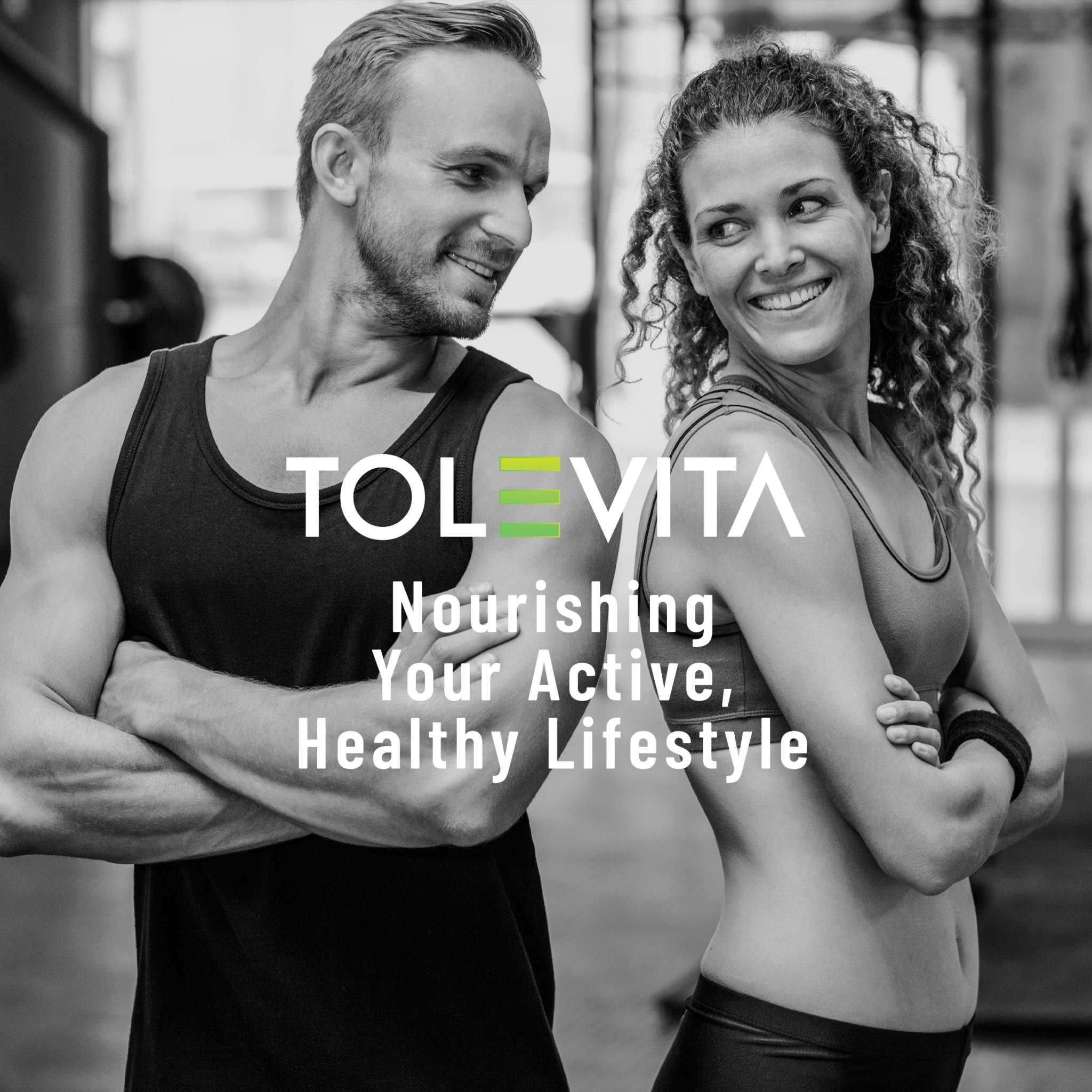 Slim Body Balance Patches, transparent wellness patches promoted with a black-and-white image of an active man and woman