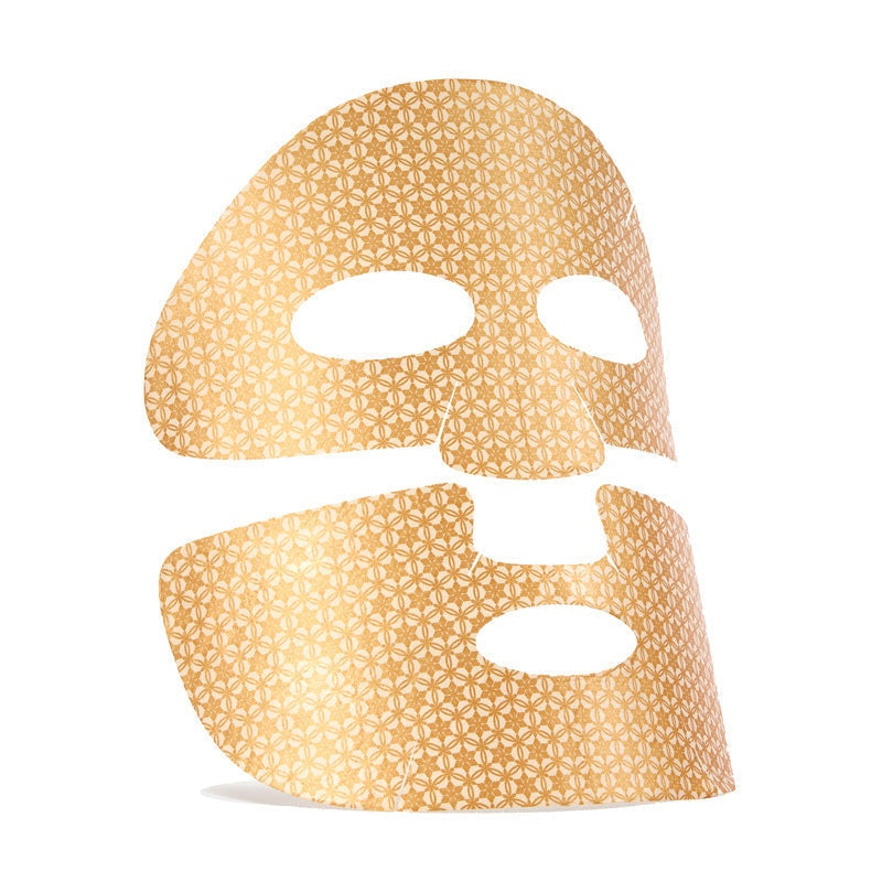 sulwhasoo concentrated ginseng mask in two pieces with gold patterned sheet and facial cutouts