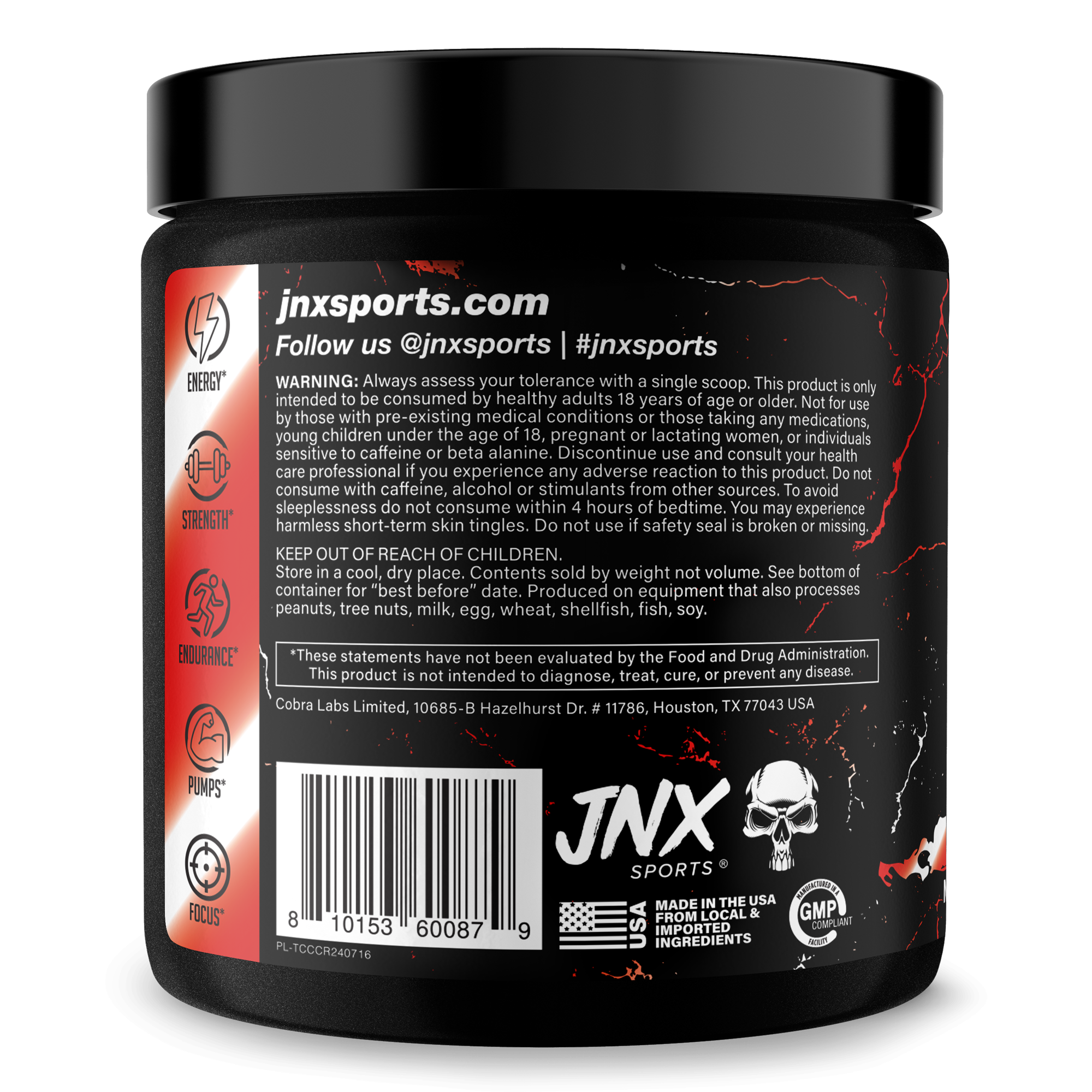 The Curse pre-workout energy drink can