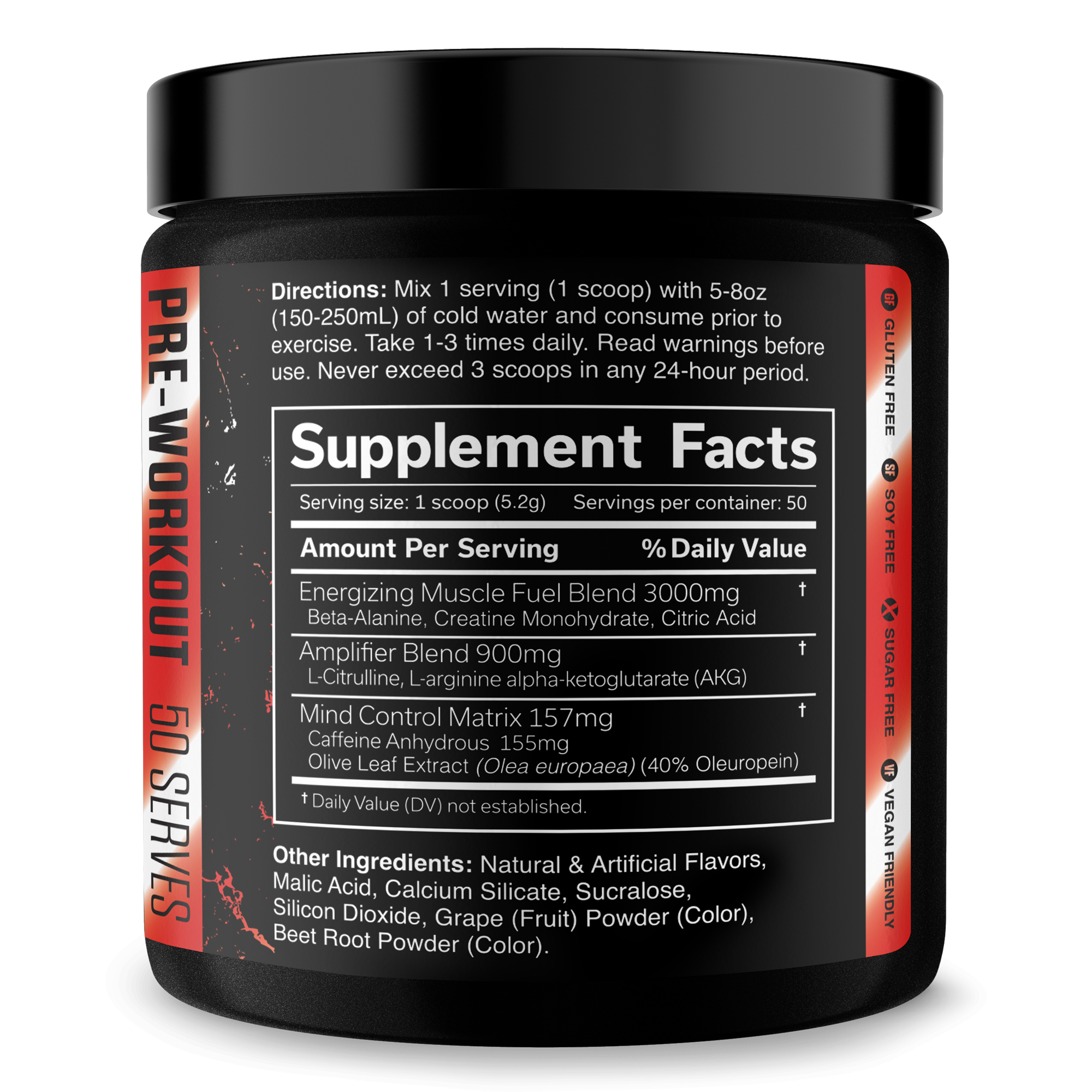 The Curse pre-workout supplement canister
