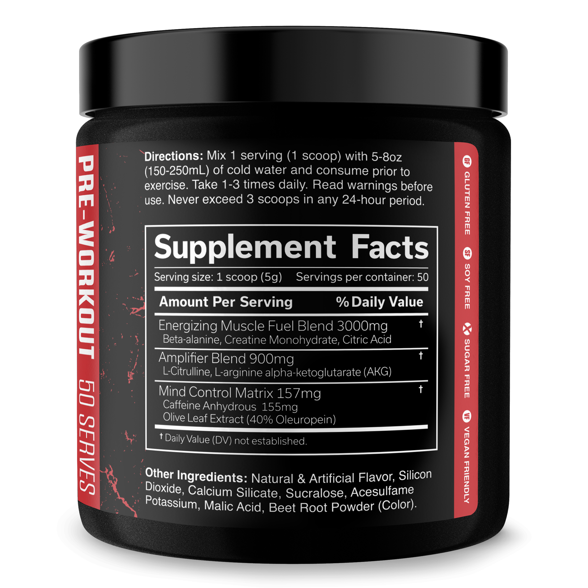 The Curse pre-workout energy supplement container