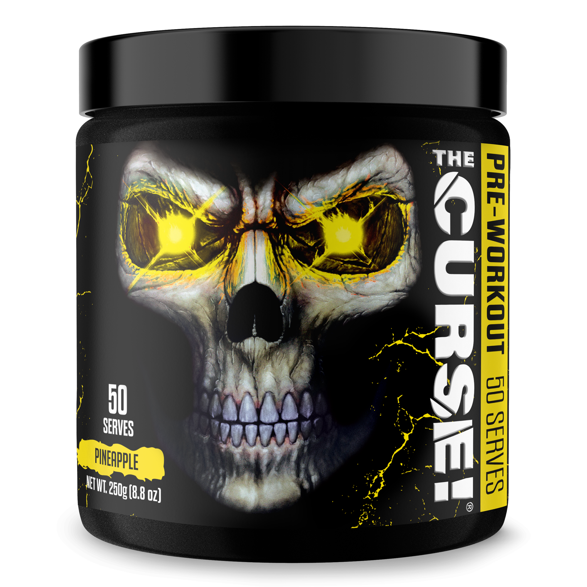 The Curse pre-workout energy supplement container