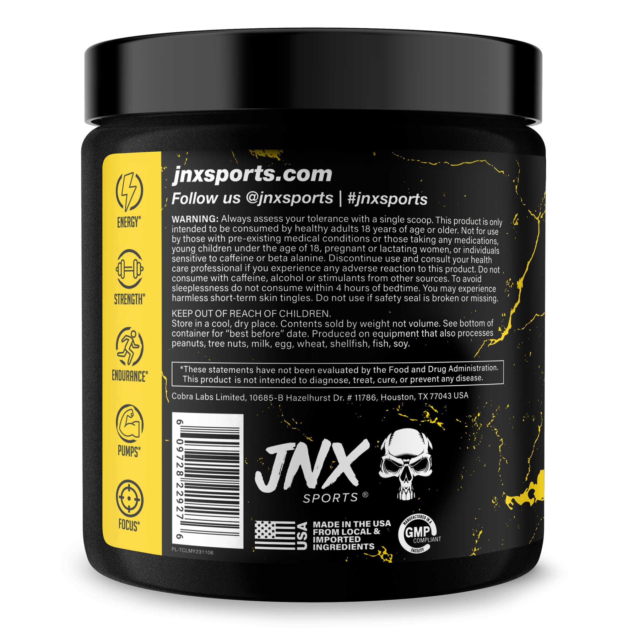 The Curse! pre-workout supplement container with energy boost