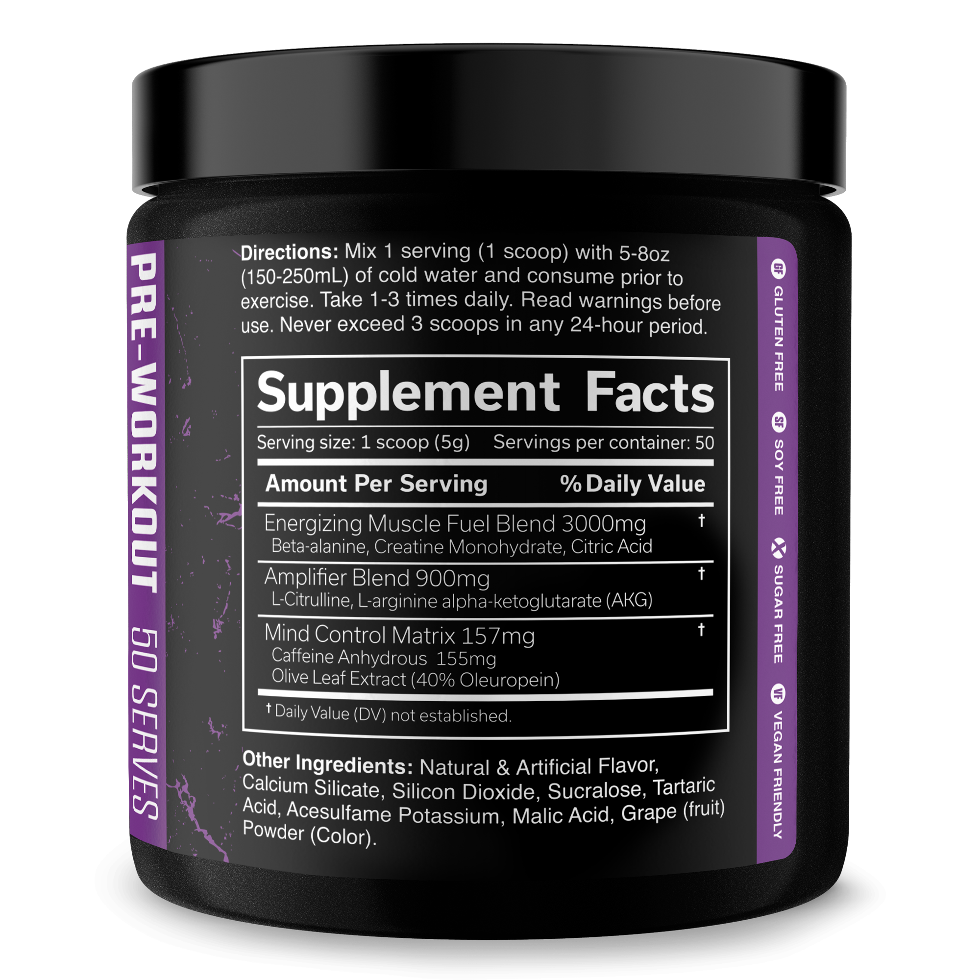 The Curse pre-workout energy supplement container