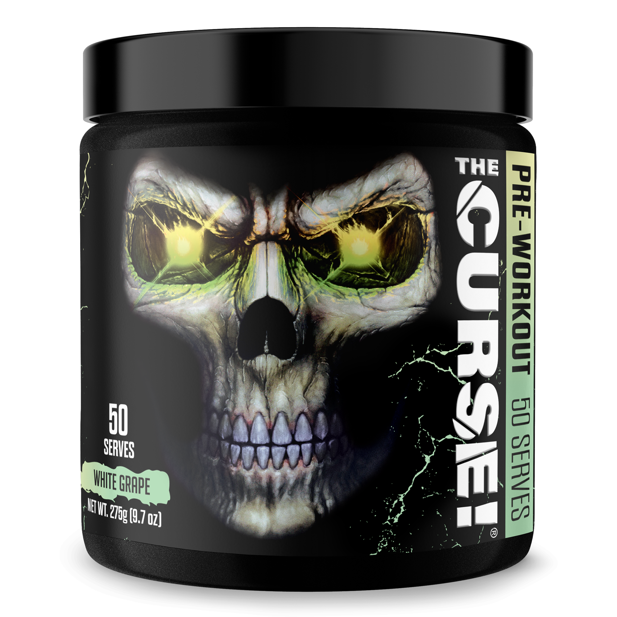 The Curse pre-workout energy supplement container