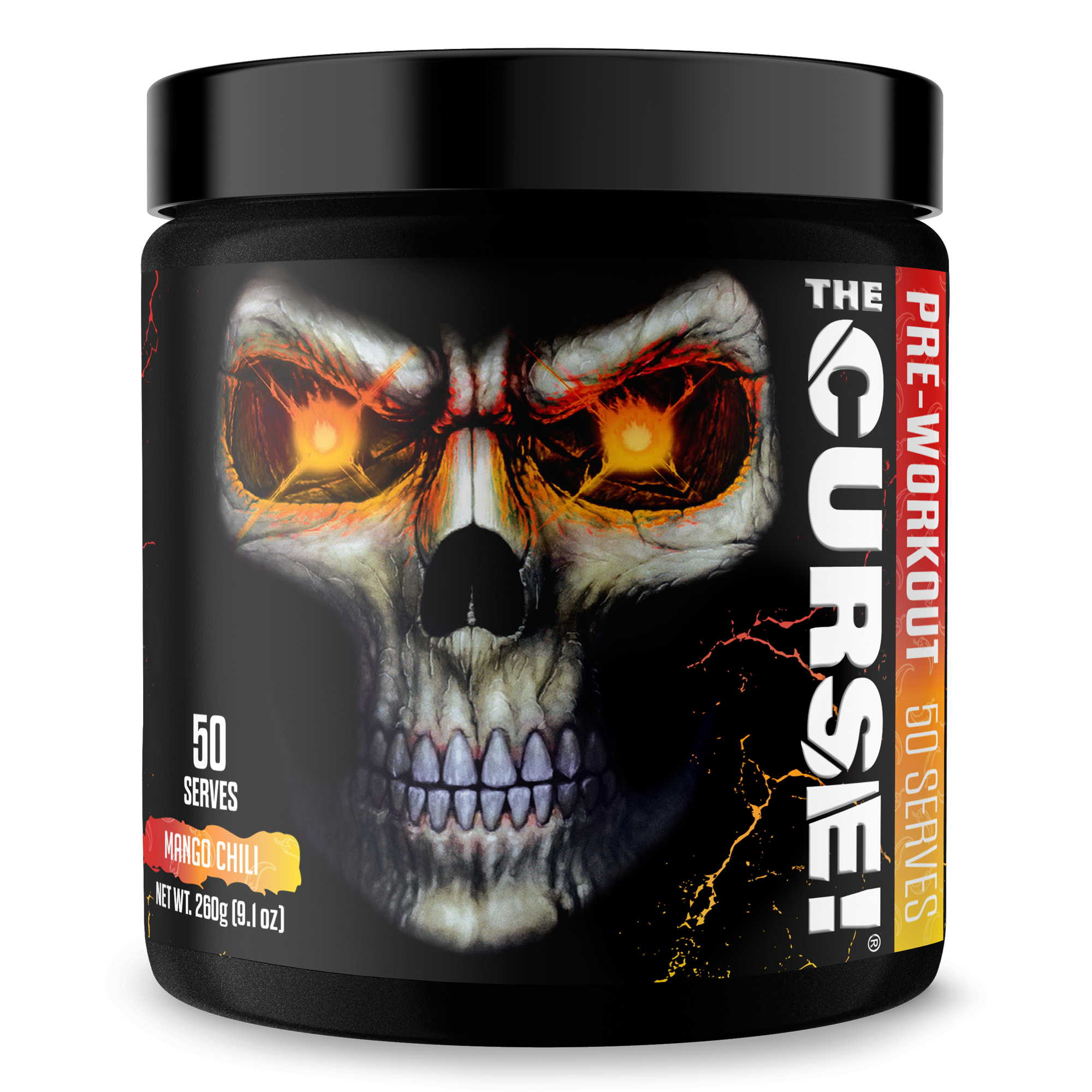 The Curse pre-workout energy supplement container