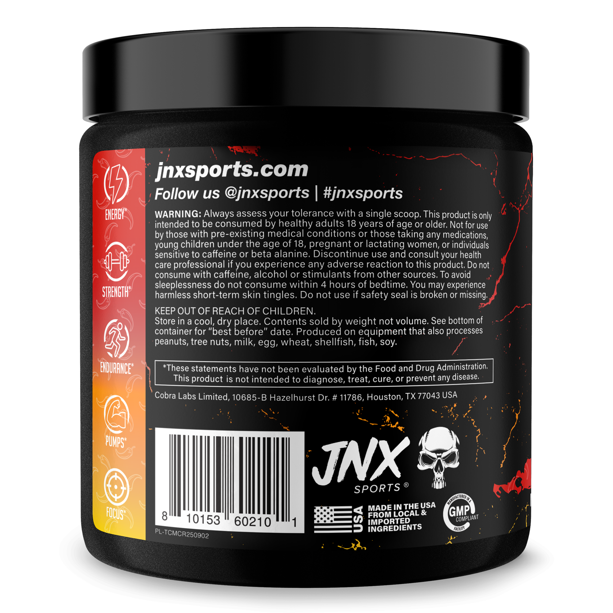The Curse pre-workout energy supplement can
