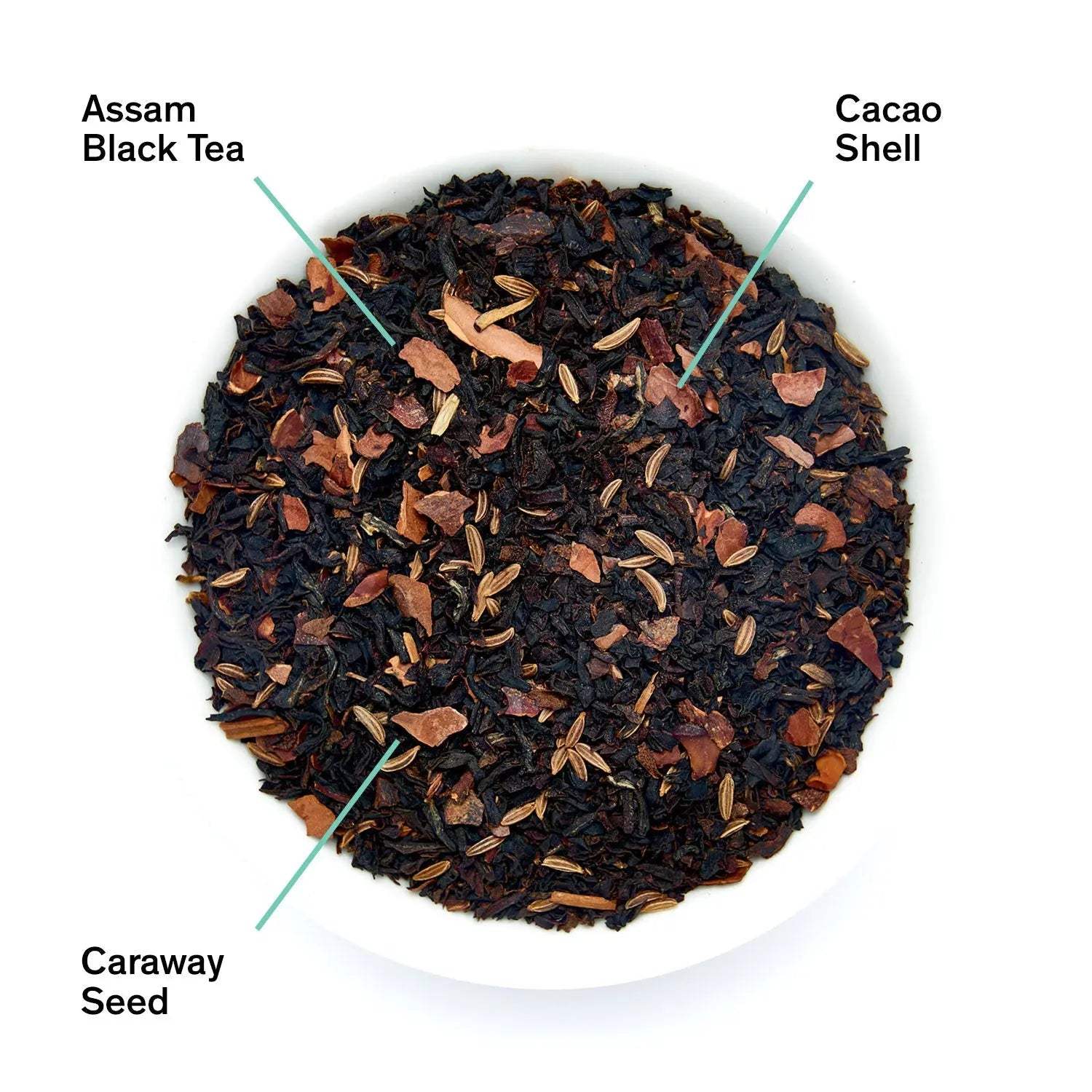 The Library - Black Tea loose-leaf blend with dark Assam tea, cacao shell and caraway seeds