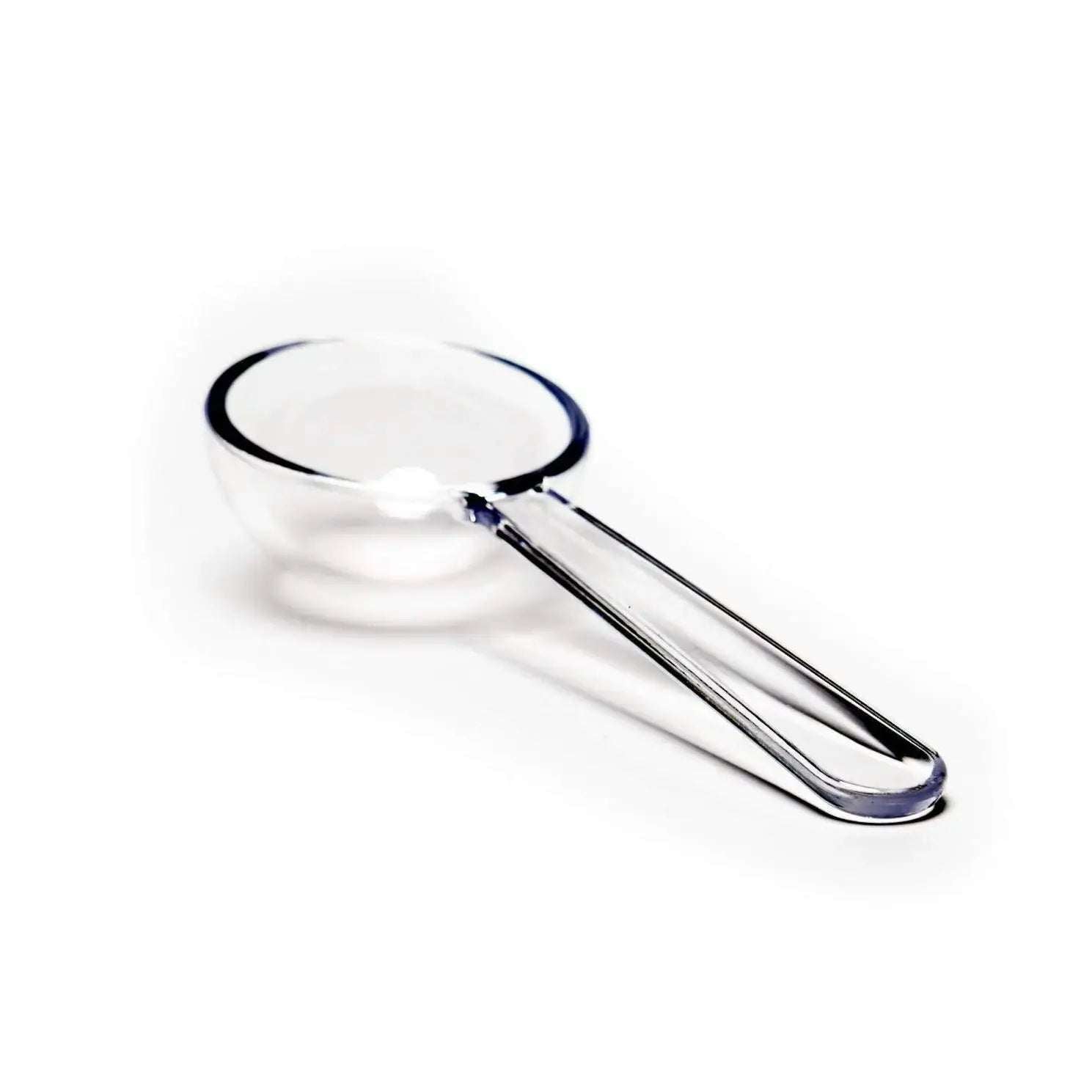 clear plastic tea scoop measuring one tablespoon