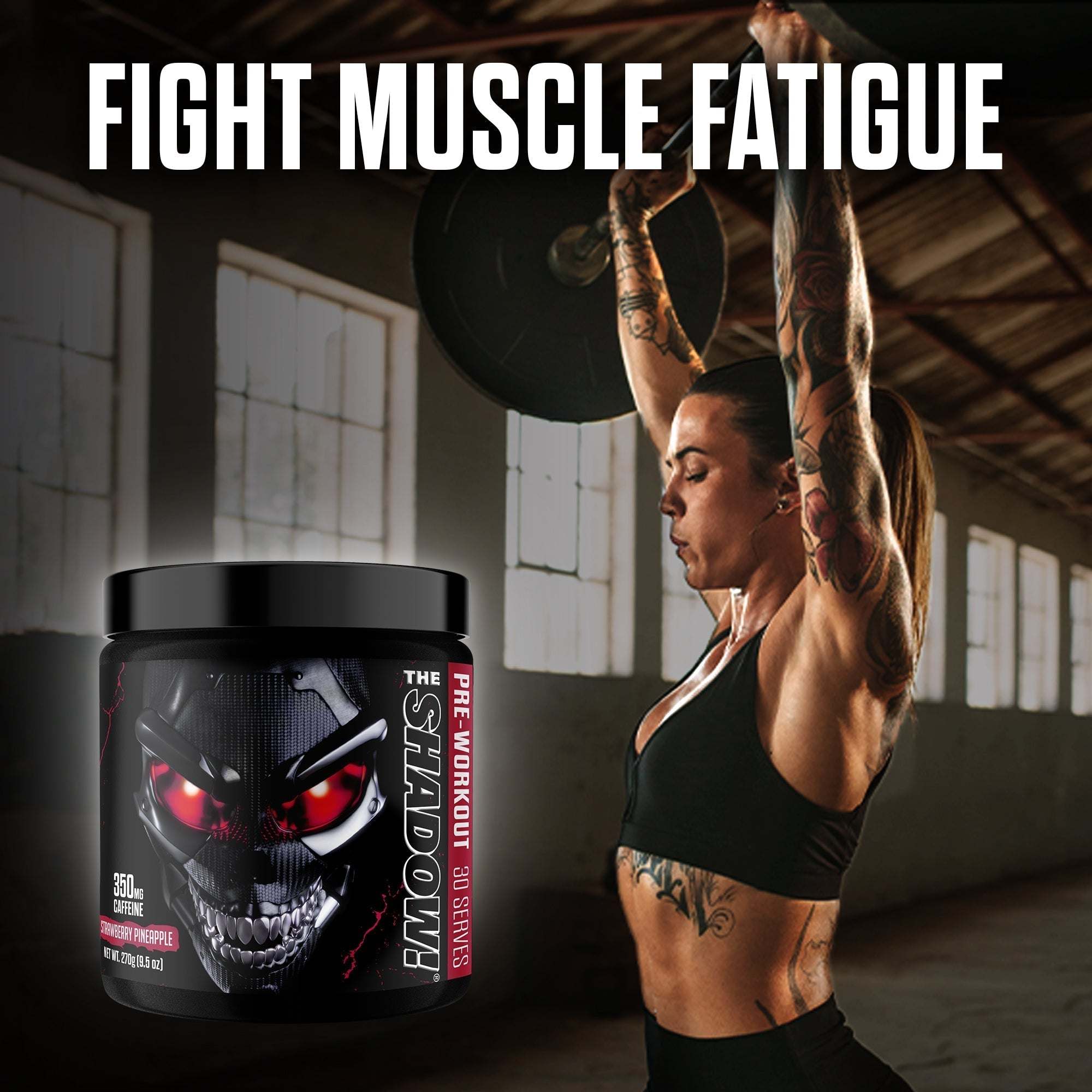 The Shadow pre-workout supplement with caffeine and beta alanine