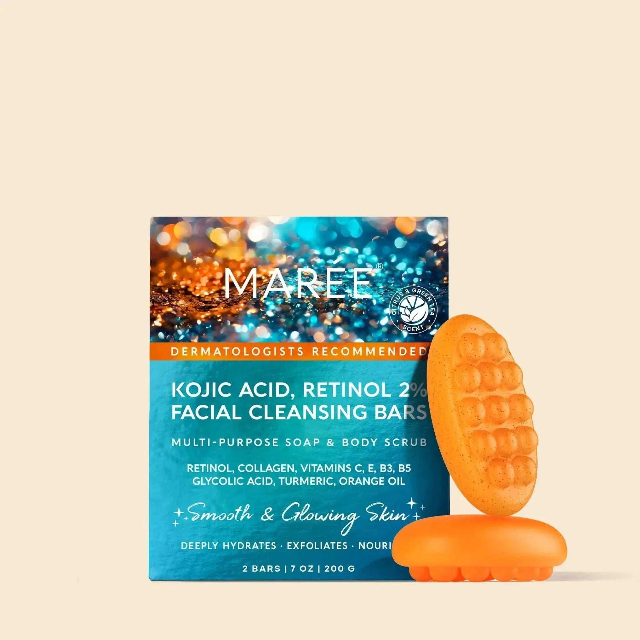 Turmeric kojic acid soap and scrub for acne and hyperpigmentation