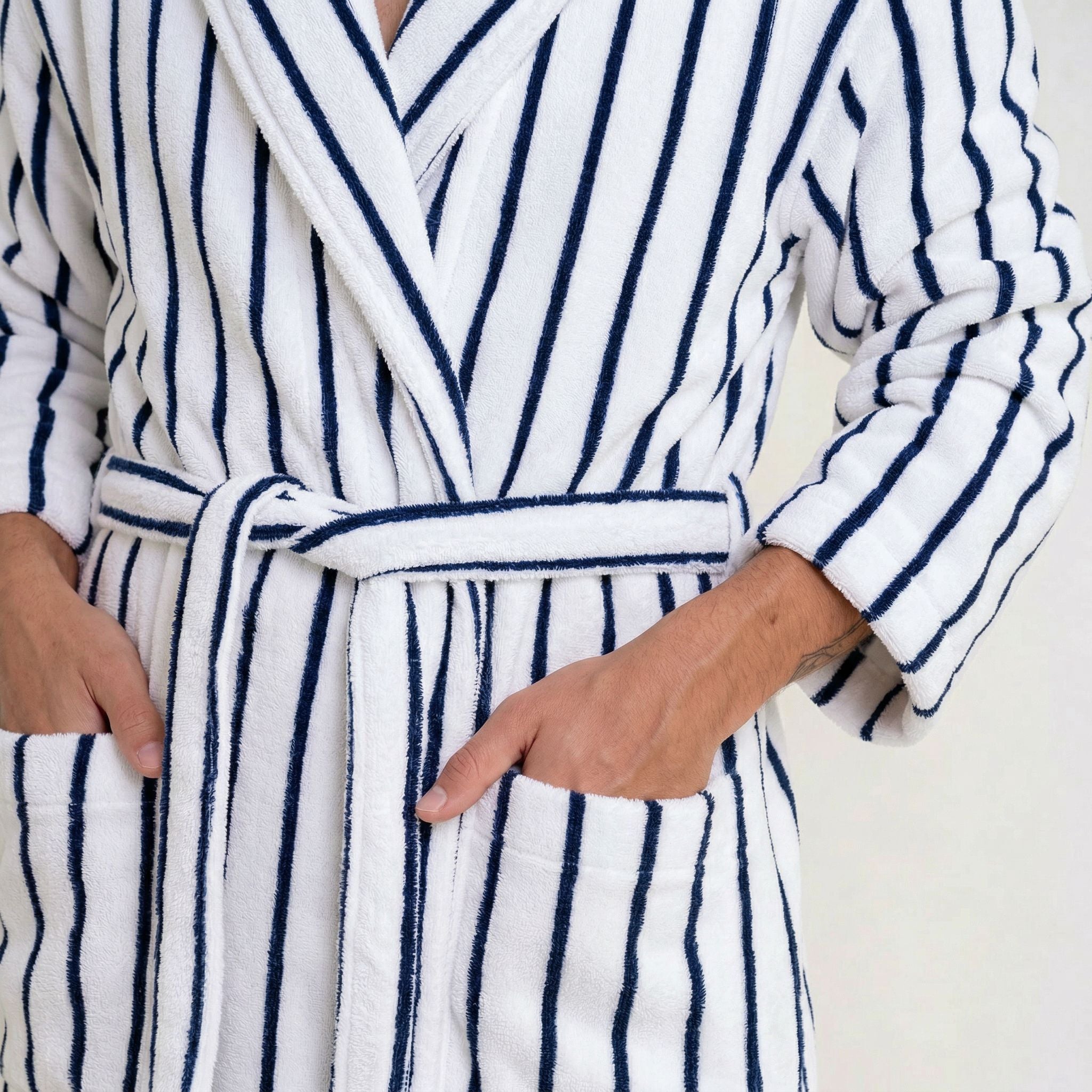 Unisex ultraplush Australian cotton bathrobe with hood and pockets