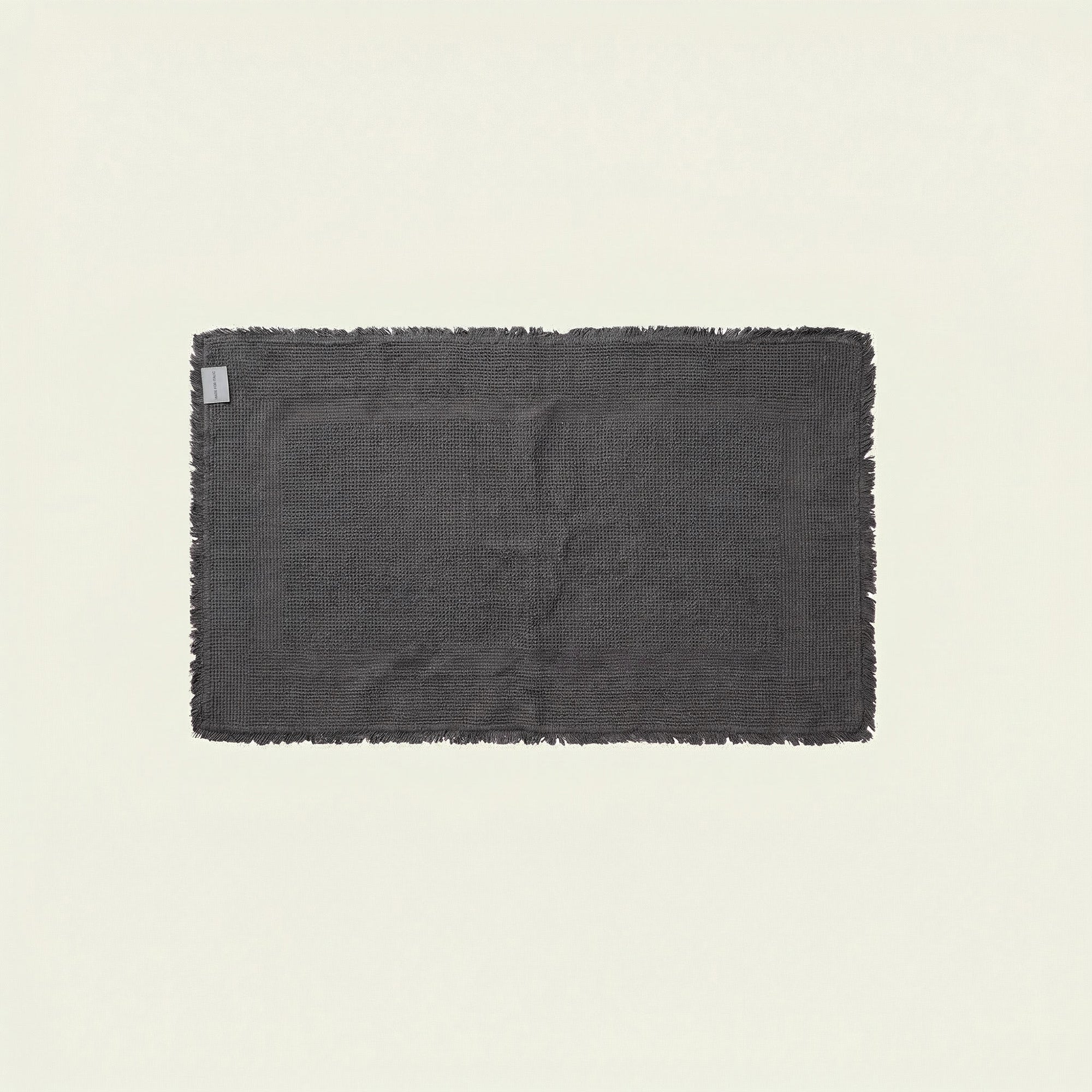 Ultraplush skid-resistant cotton bath mat with dense pile and EVA backing