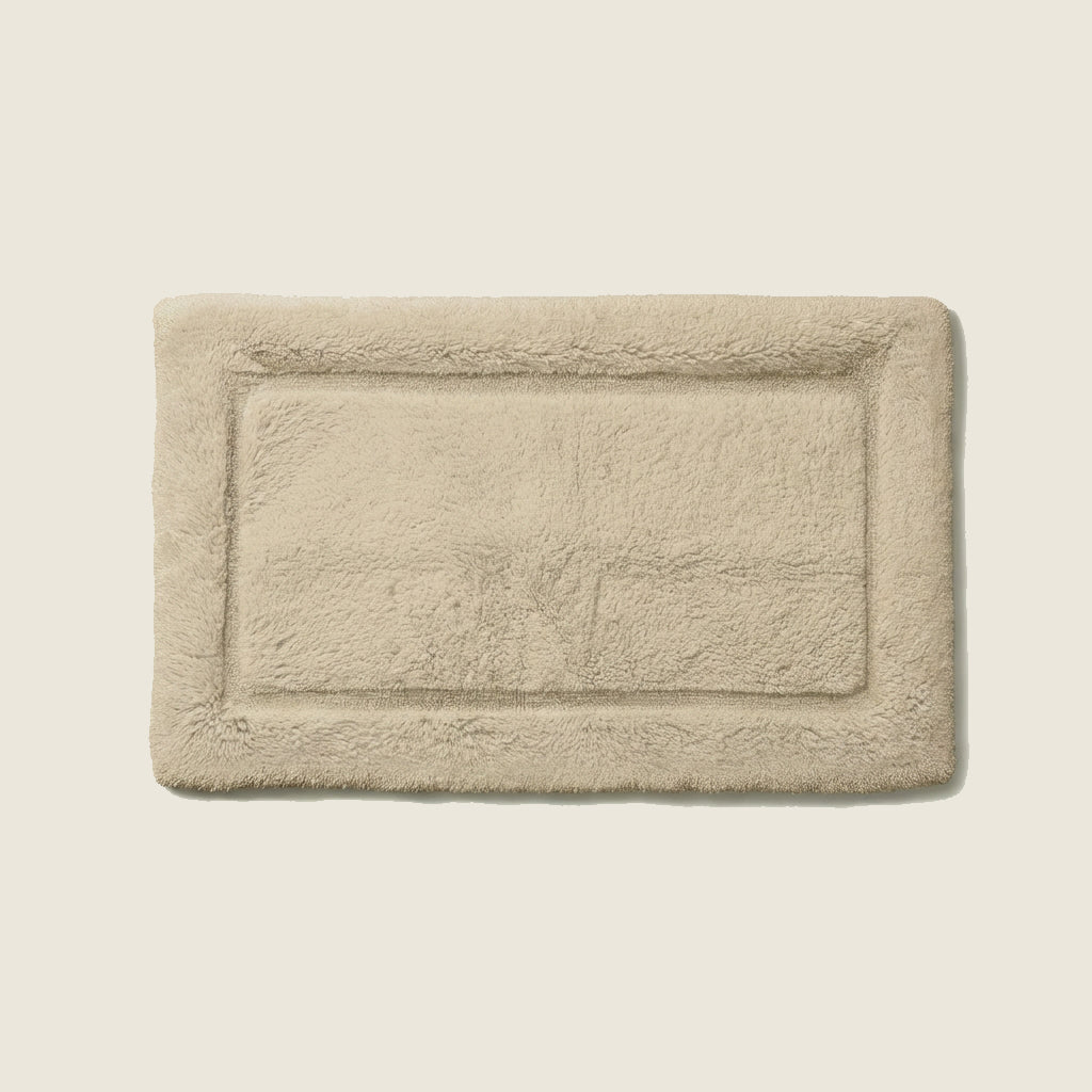 Ultraplush skid-resistant 100% cotton bath mat with plush pile