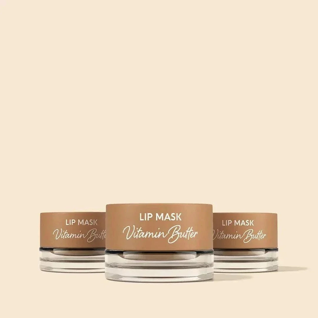 Vanilla plumping lip balm with silicone brush and moisturizing formula