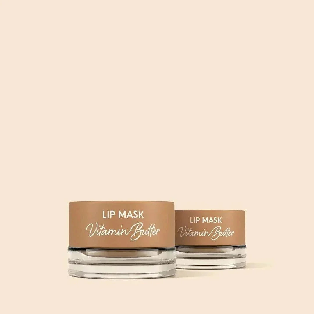 Vanilla plumping lip balm with silicone brush and hydrating ingredients