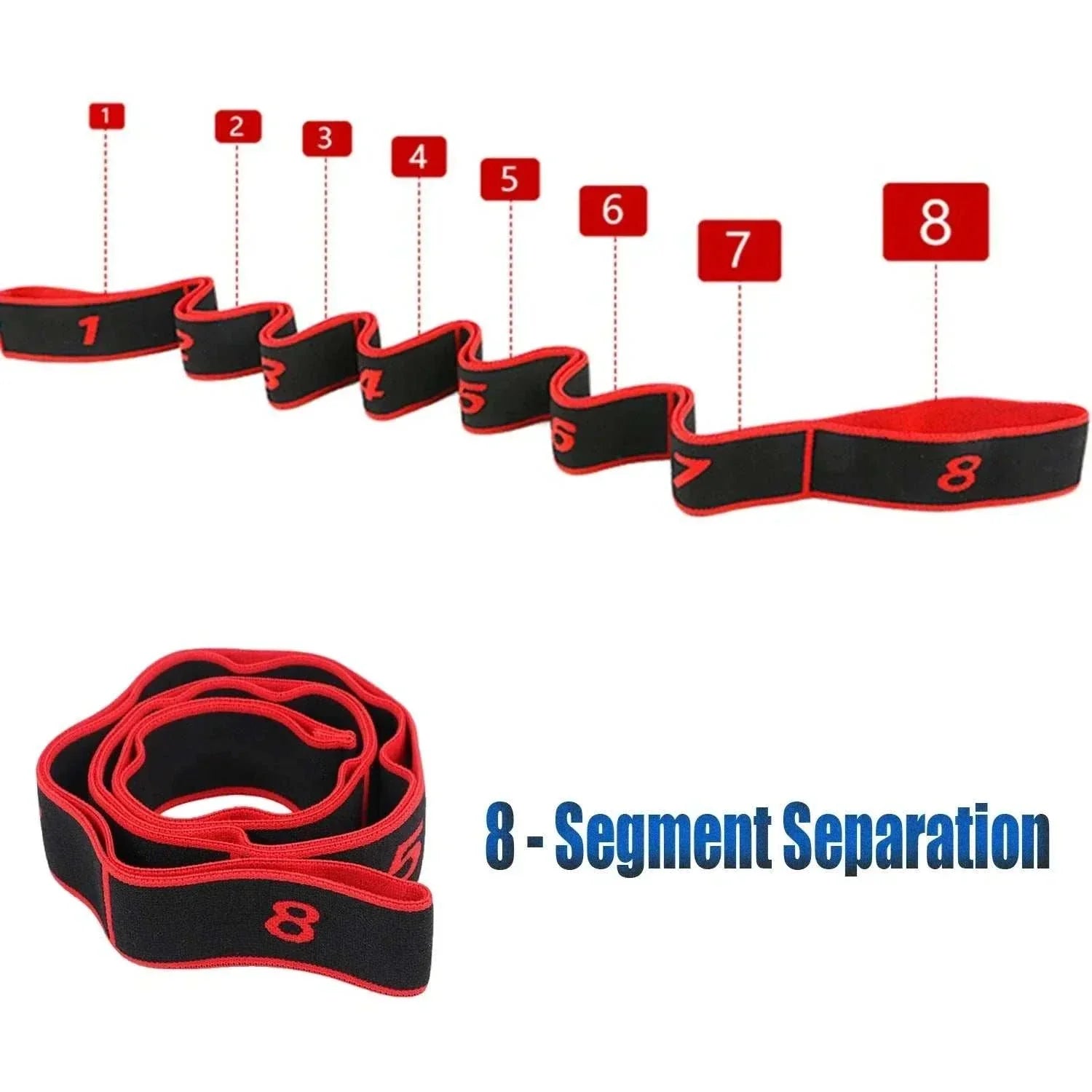 multi loop yoga stretch resistance band for flexibility training
