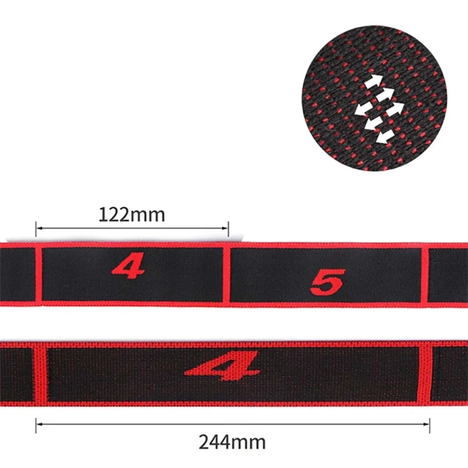 Multi loop yoga stretch resistance band for flexibility training