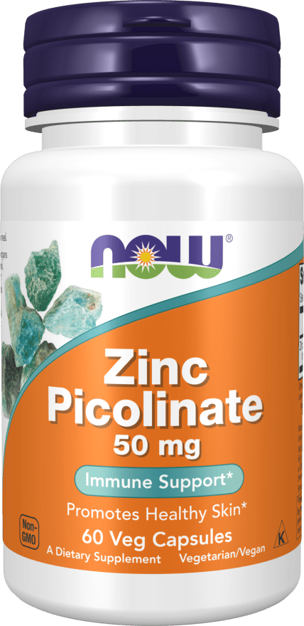 Zinc Picolinate 50mg supplement supporting enzyme and immune functions